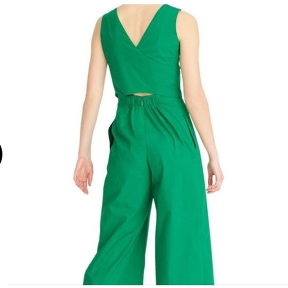 JCrew Sz 2 GREEN JUMPSUIT - Picture 3 of 9